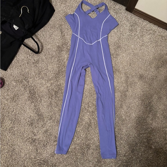 Women's Purple Jumpsuit - Picture 2 of 4